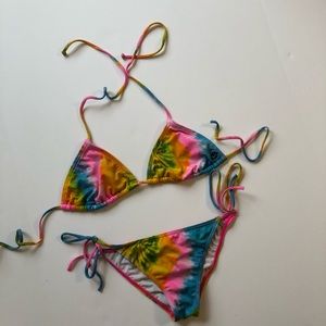 Billabong Dazed and Amused Triangle Tie Dye Bikini